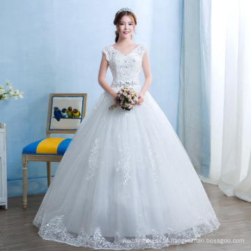 XQX008 Vestidos De 15 Anos Debutante Sexy V-neck Crystal Beadings Appliques Lace Floor Length Ball Gowns Wedding Dresses 2019